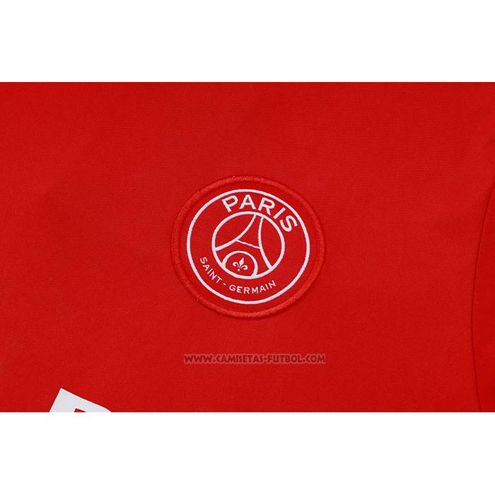 Chandal del Paris Saint-Germain Jordan Manga Corta 2024-2025 Rojo - Pantalon Corto